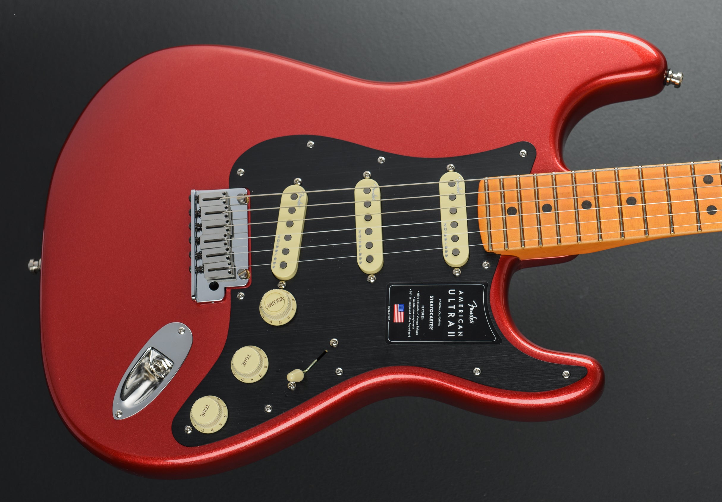 American Ultra II Stratocaster - Sinister Red – Dave's Guitar Shop