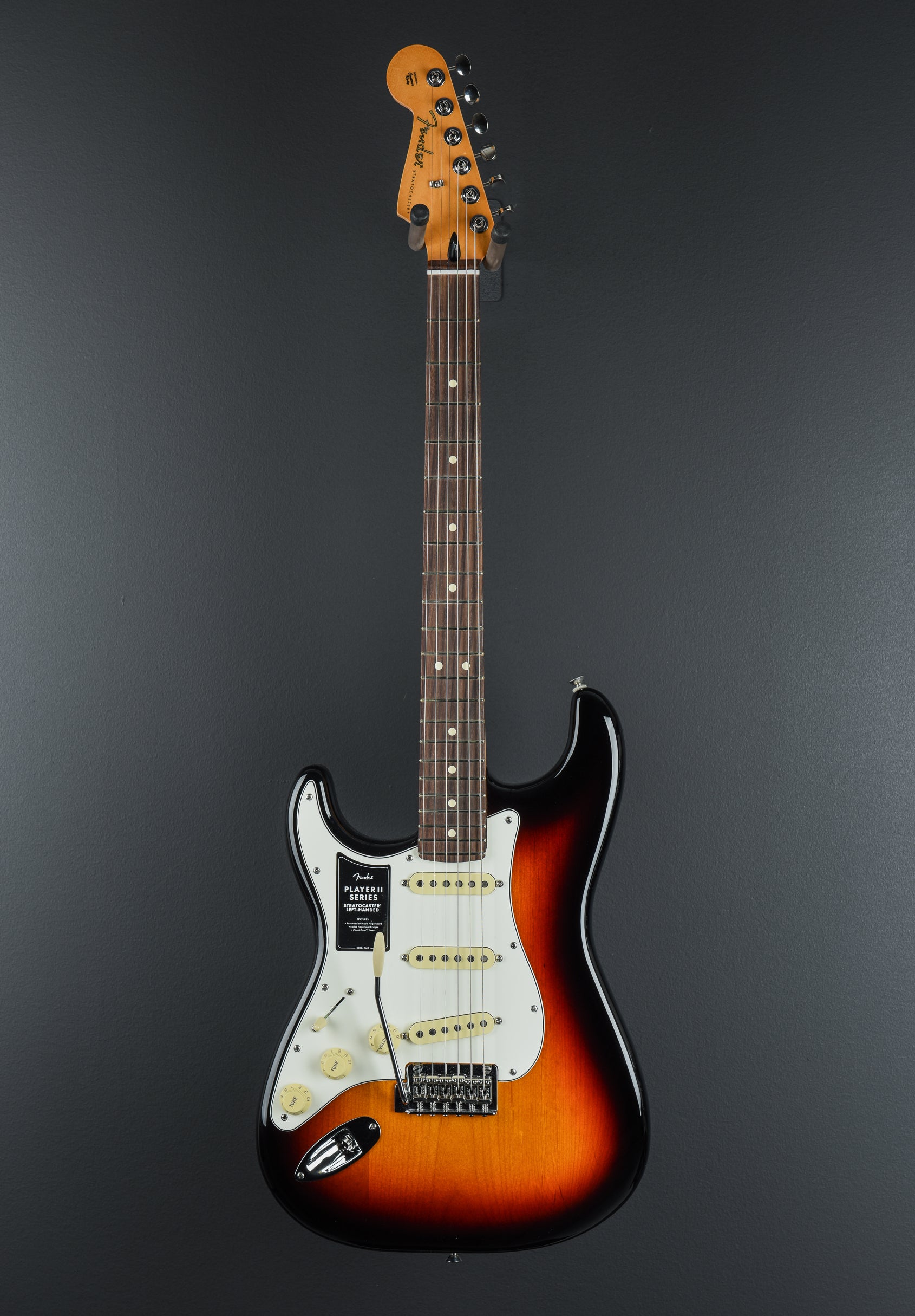 Player II Stratocaster Left Hand - 3-Color Sunburst W/Rosewood