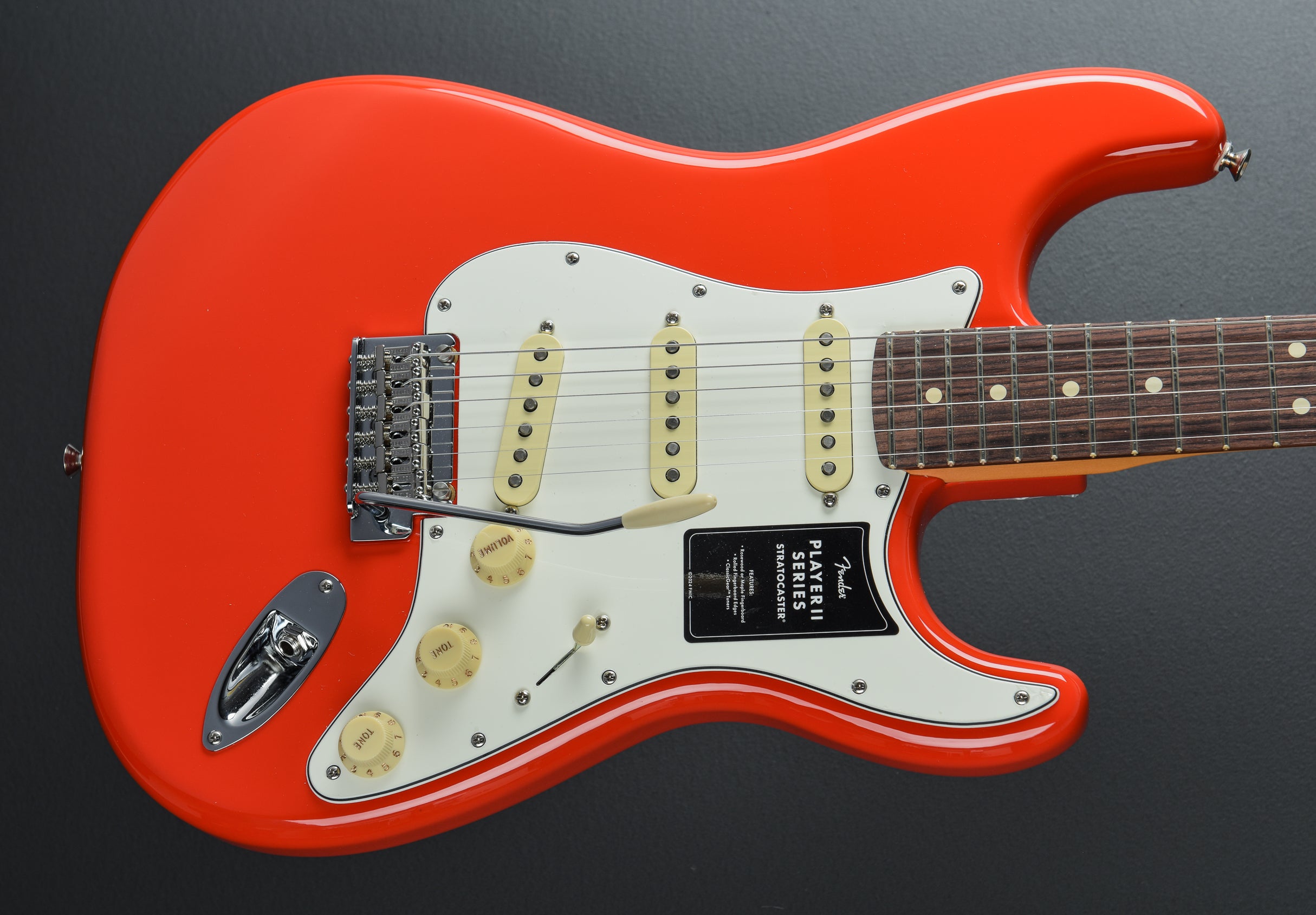Player II Stratocaster - Coral Red w/Rosewood – Dave's Guitar Shop