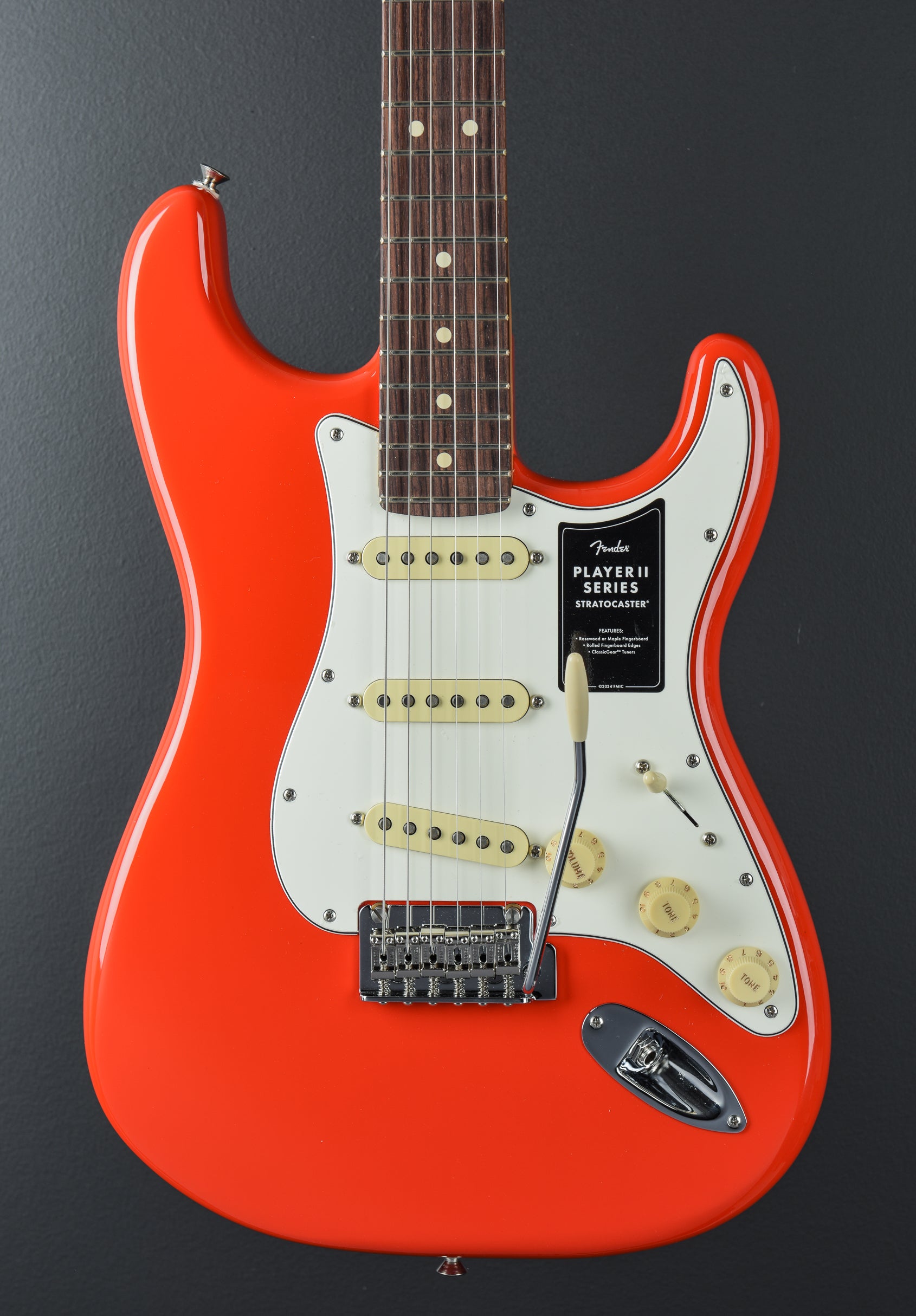 Player II Stratocaster - Coral Red w/Rosewood – Dave's Guitar Shop