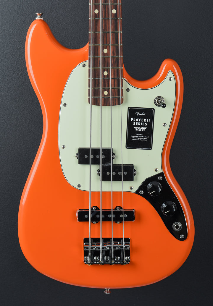 Player II Mustang Bass PJ - Rallye Orange w/Rosewood