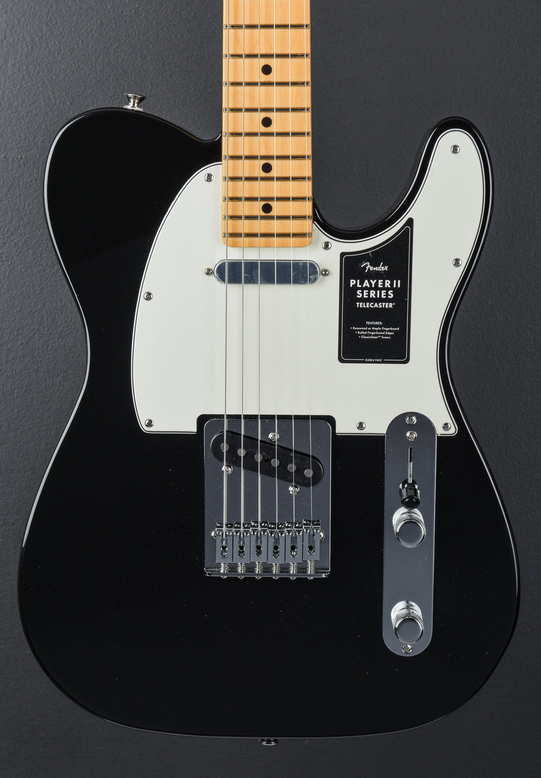Player II Telecaster - Black w/Maple