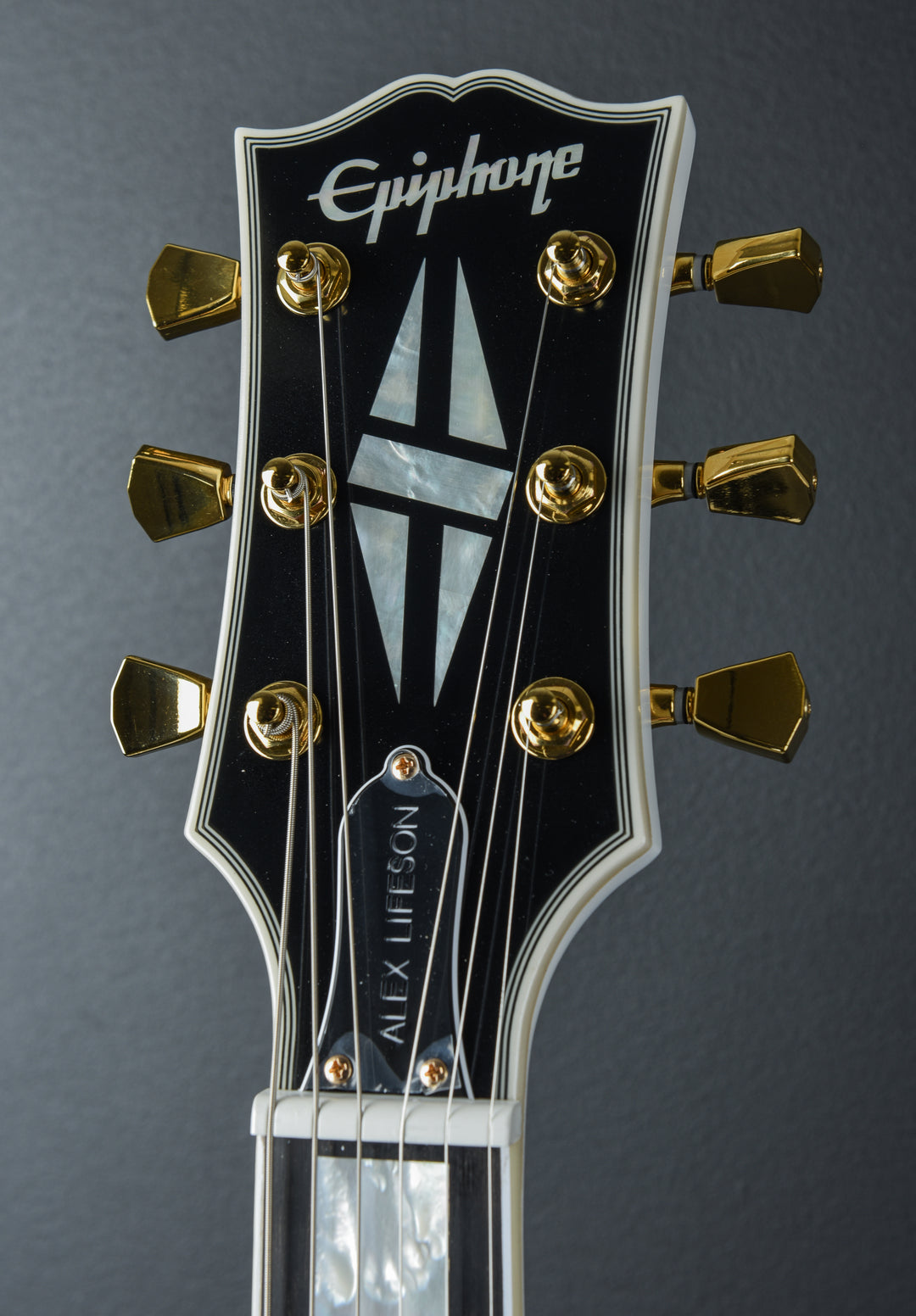 "Inspired by Gibson Custom" Alex Lifeson 1976 ES-355 Reissue - Alpine White