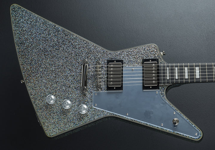 Lzzy Hale Explorer Custom - Black Diamond Holographic Sparkle