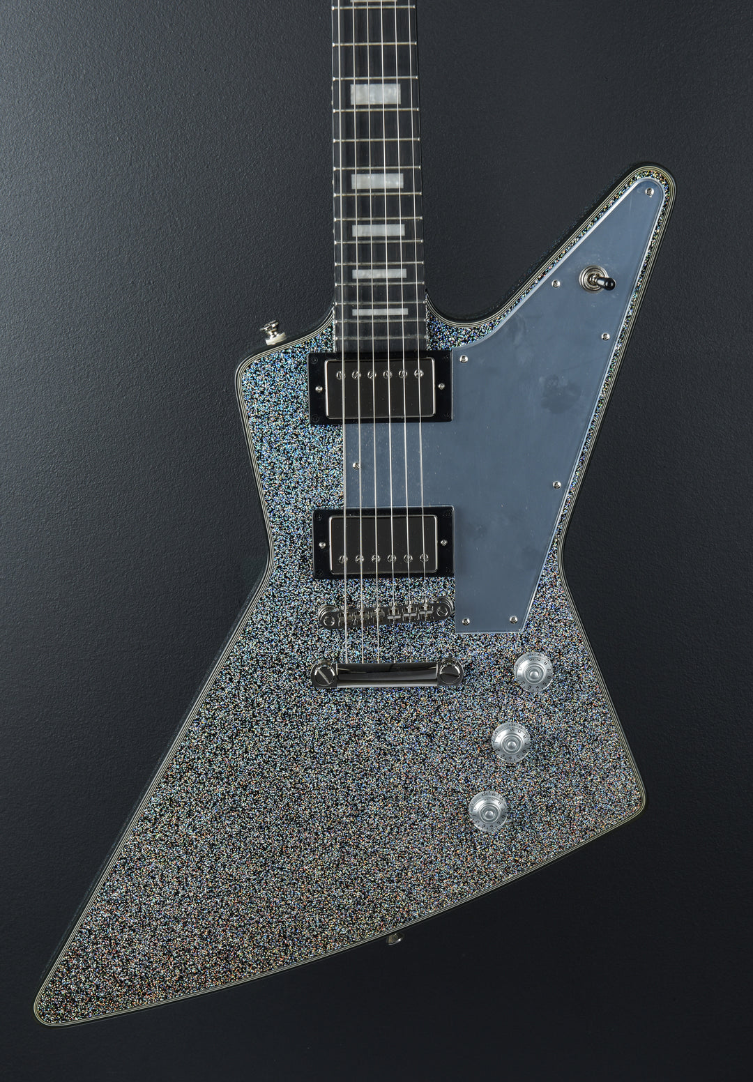 Lzzy Hale Explorer Custom - Black Diamond Holographic Sparkle