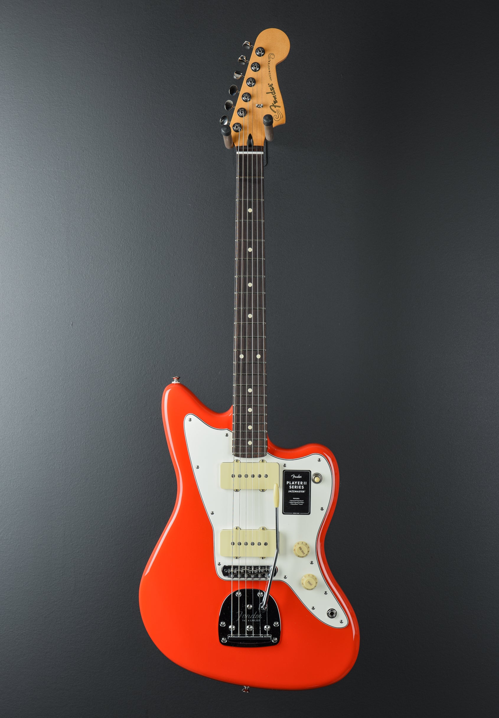 Player II Jazzmaster - Coral Red – Dave's Guitar Shop