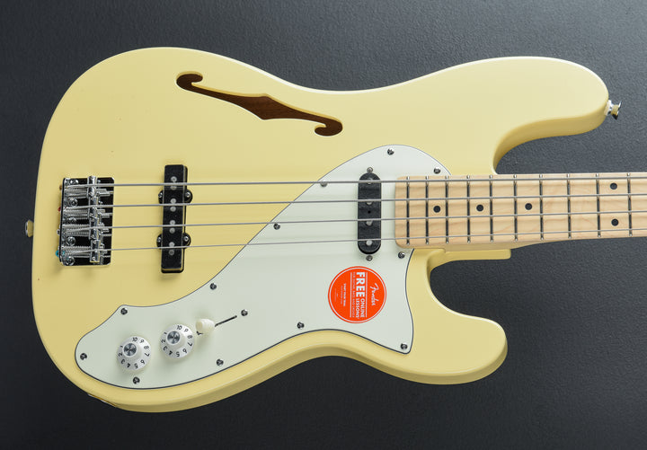 Paranormal Precision Bass Thinline SJ - Vintage White w/Maple
