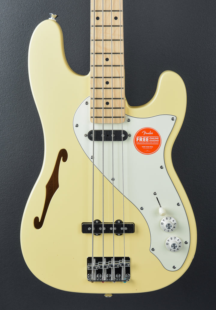 Paranormal Precision Bass Thinline SJ - Vintage White w/Maple