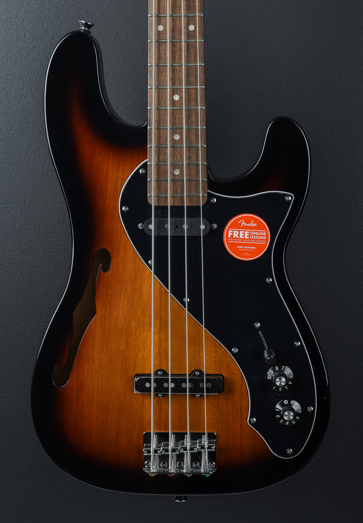 Paranormal Precision Bass Thinline SJ - 3 Color Sunburst w/Indian Laurel