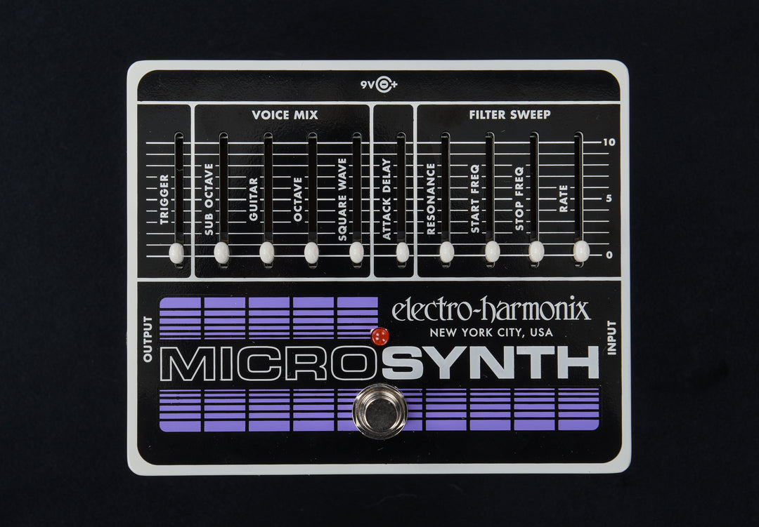 electro harmonix synth pedal Micro Synth Analog Guitar Microsynth – Dave's Guitar Shop