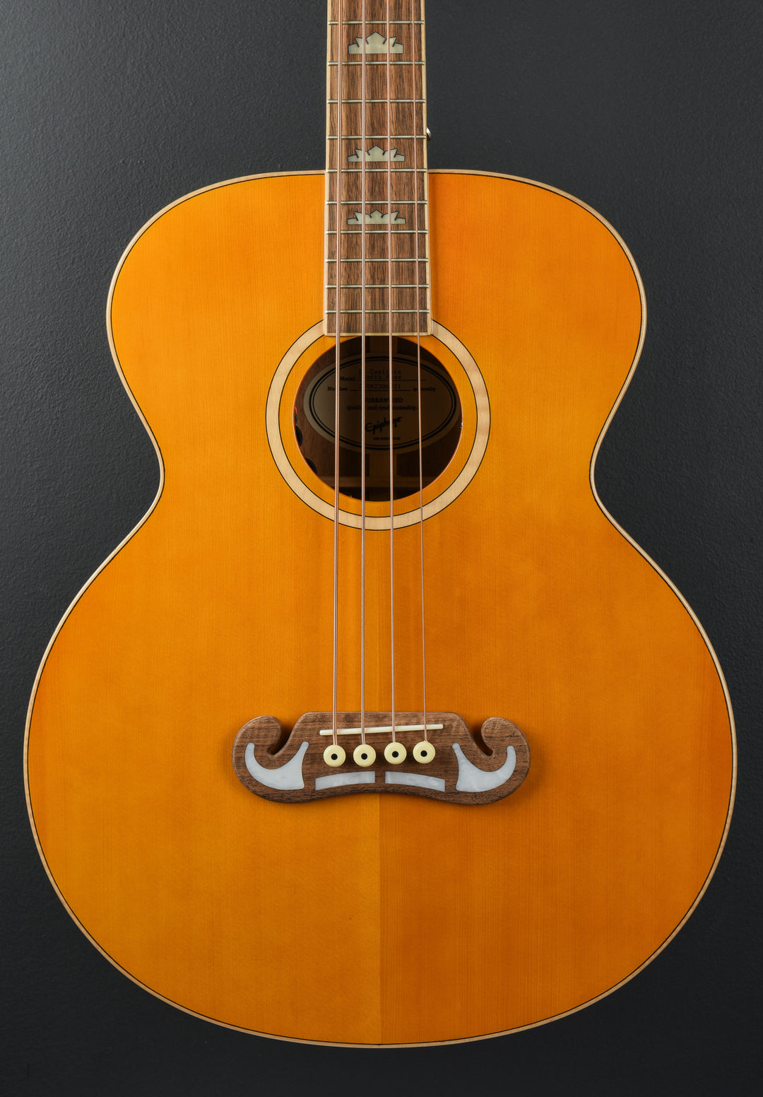 El Capitan J-200 Studio Bass - Aged Vintage Natural