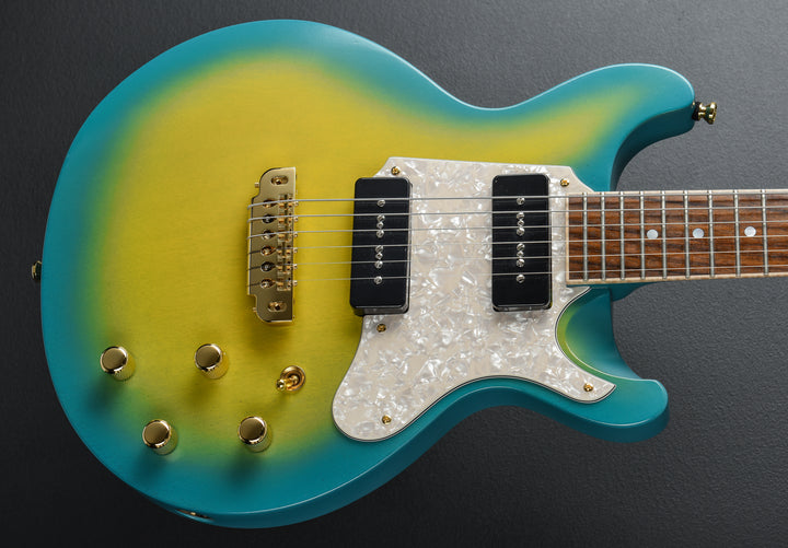 LP DC - Placid Blue/Bus Yellow Burst