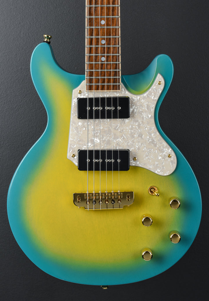 LP DC - Placid Blue/Bus Yellow Burst