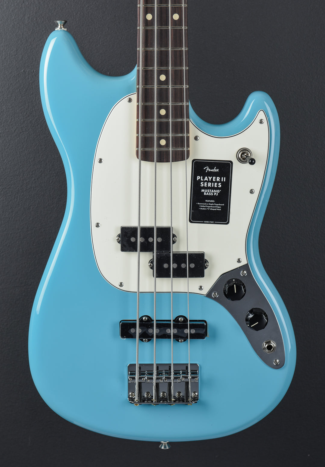 Player II Mustang Bass PJ - Aquatone Blue w/Rosewood