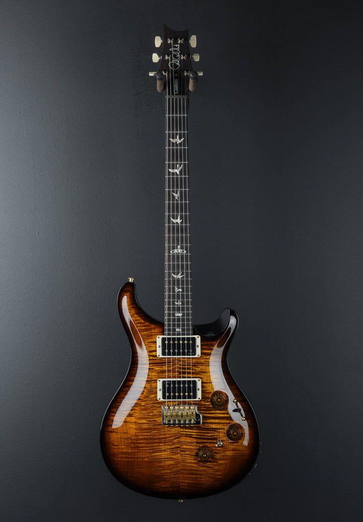 Custom 24 Piezo 10 Top - Black Gold Wraparound Burst