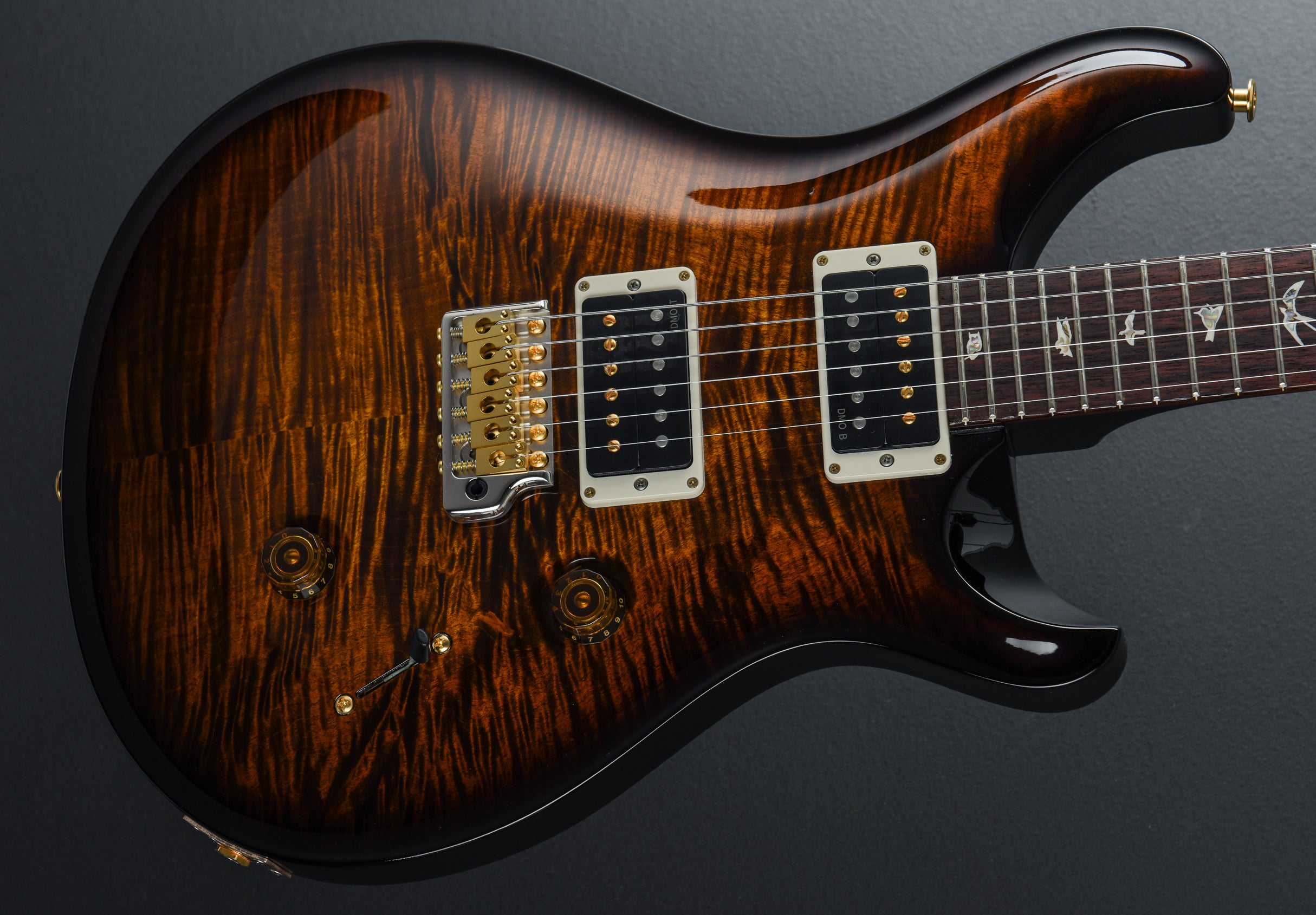 Custom 24 10 Top - Black Gold Wraparound Burst – Dave's Guitar Shop