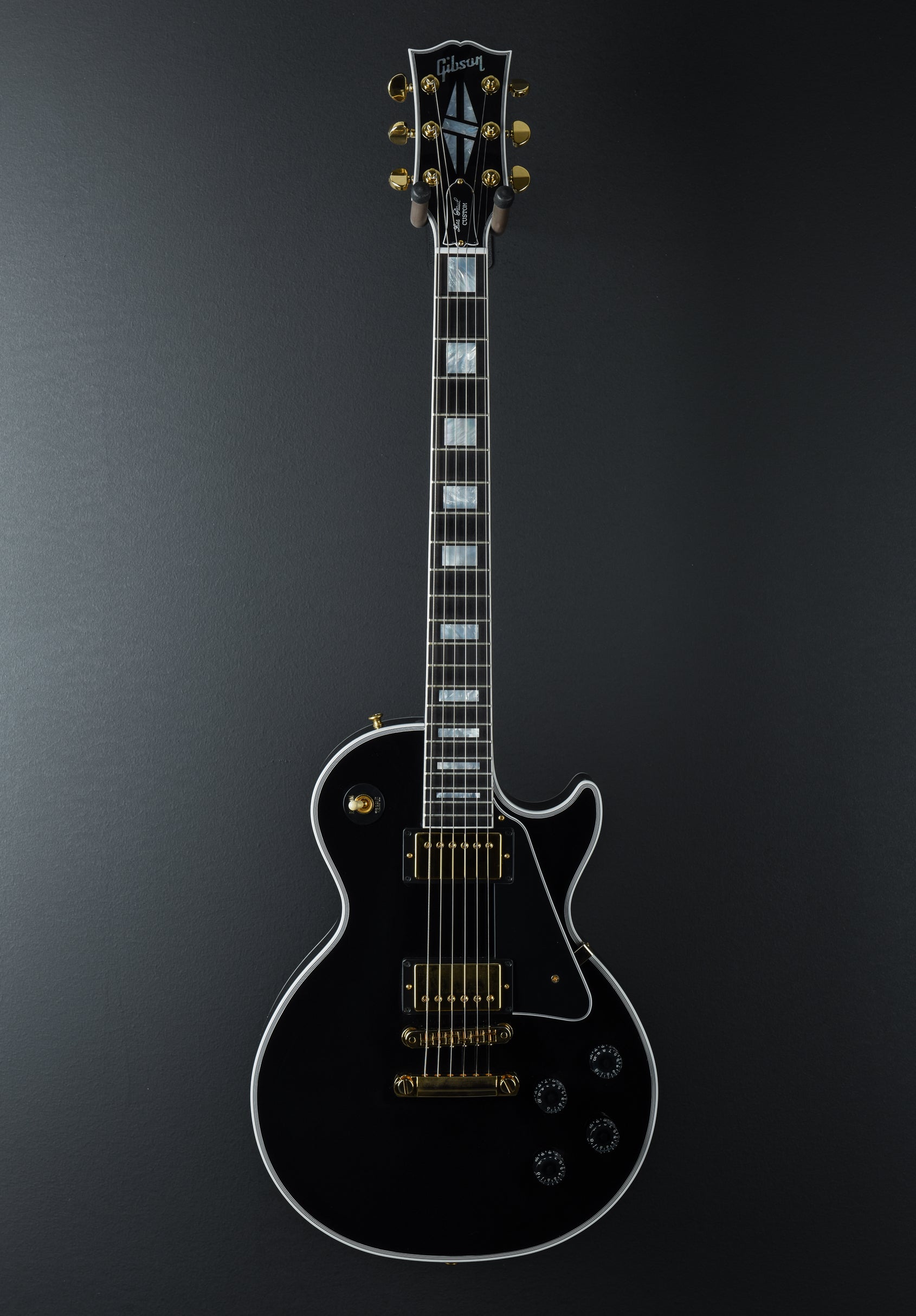Les Paul Custom w/Ebony Fingerboard Gloss - Ebony – Dave's Guitar Shop