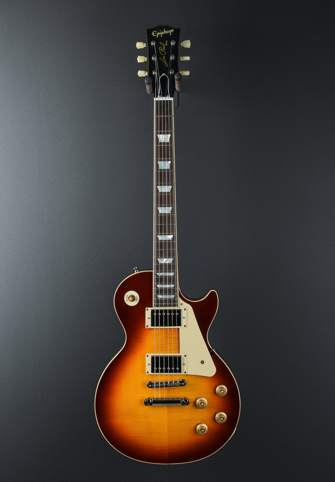 epiphone 1959 les paul standard tobacco burst Open Box Inspired by Gibson Custom Electric Guitar 197881124717 style brown and pink hardshell case Epiphone 1959 Les Paul Standard