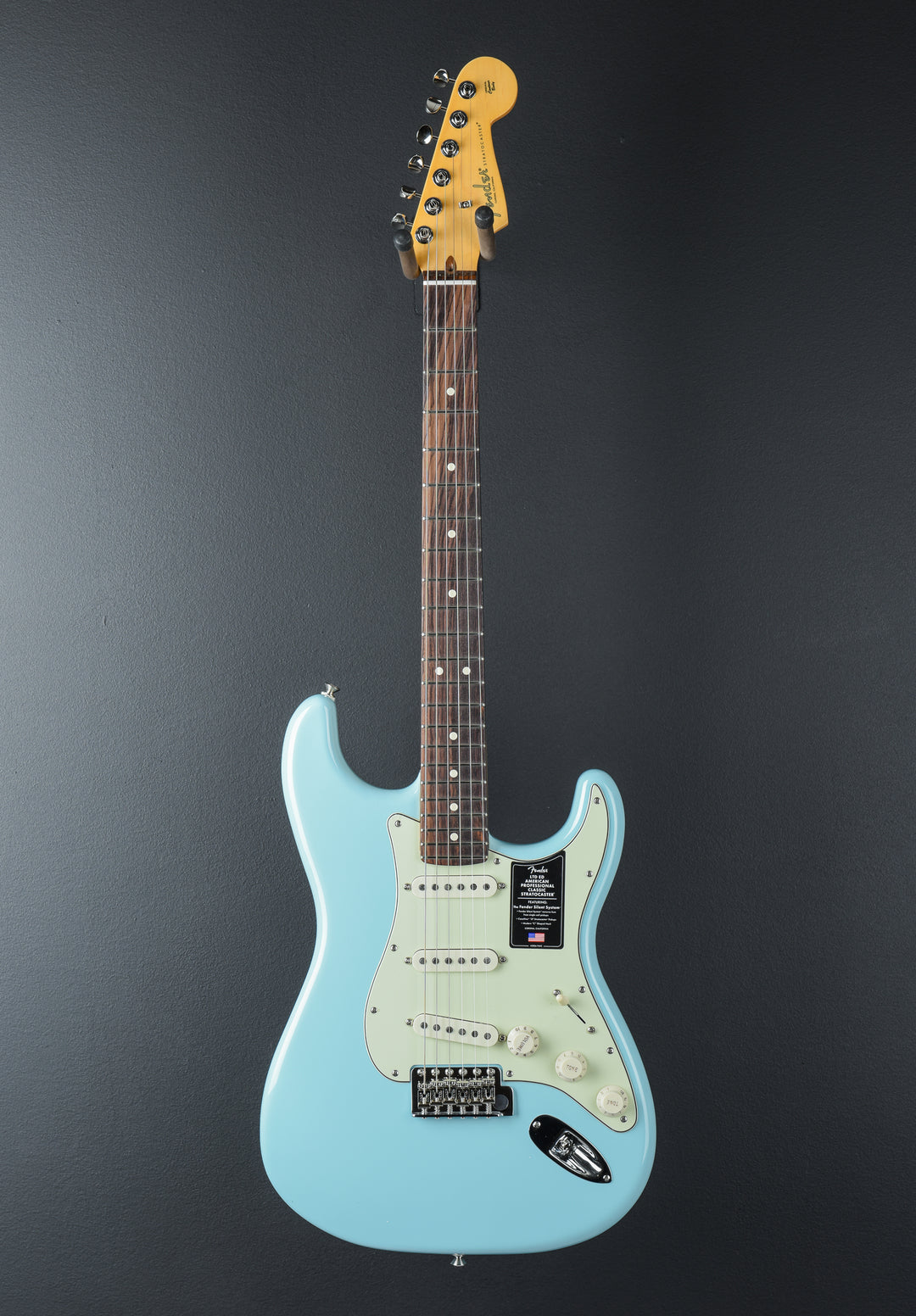 Limited Edition American Professional Classic Stratocaster with the Fender Silent System - Daphne Blue w/Rosewood