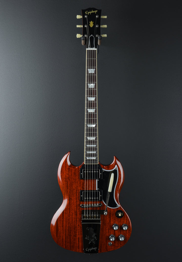 "Inspired by Gibson Custom" 1964 SG Standard Reissue w/Maestro Vibrola - Cherry Red