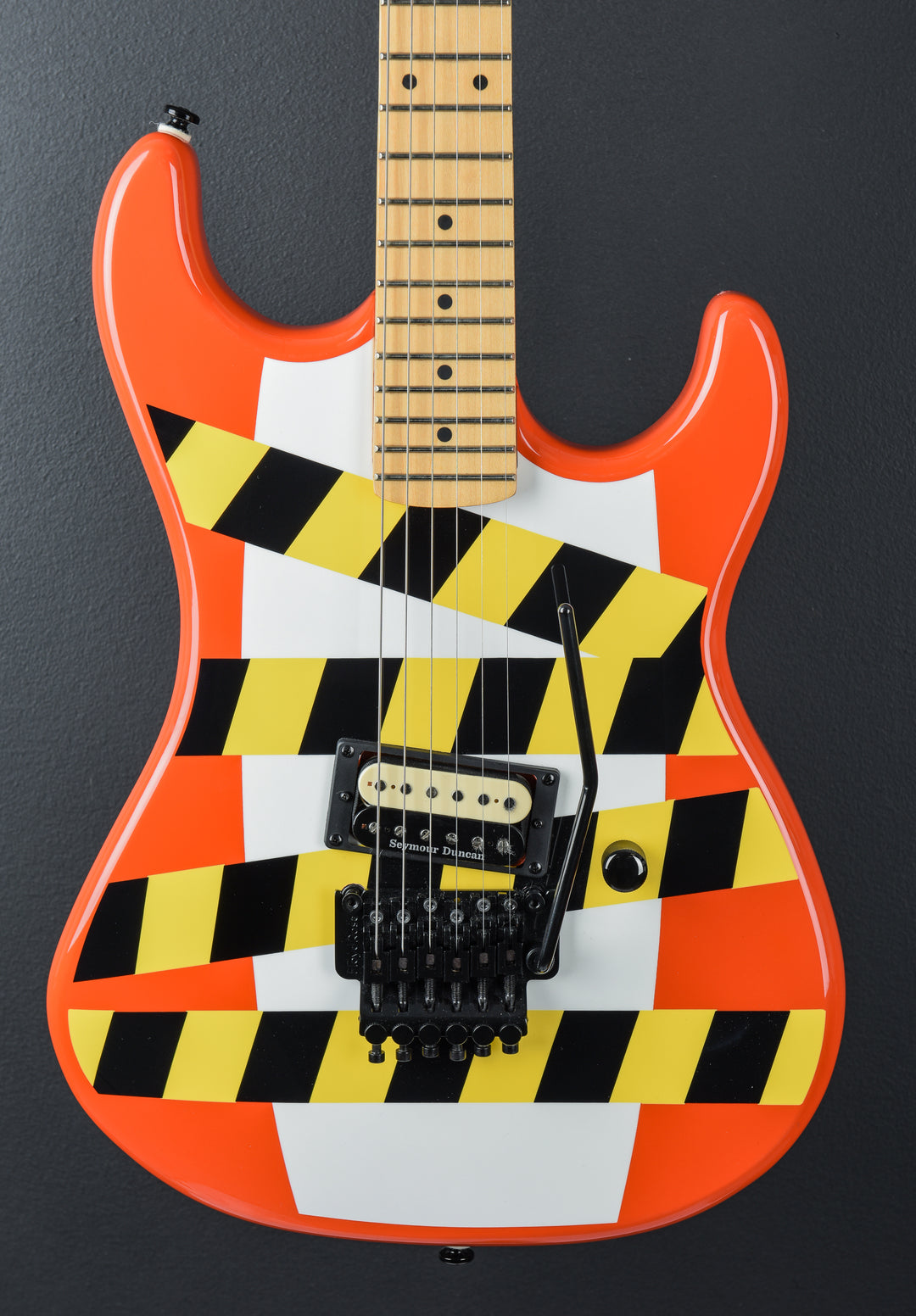 Baretta "Danger Zone" Custom Graphic - Warning Tape on White Red