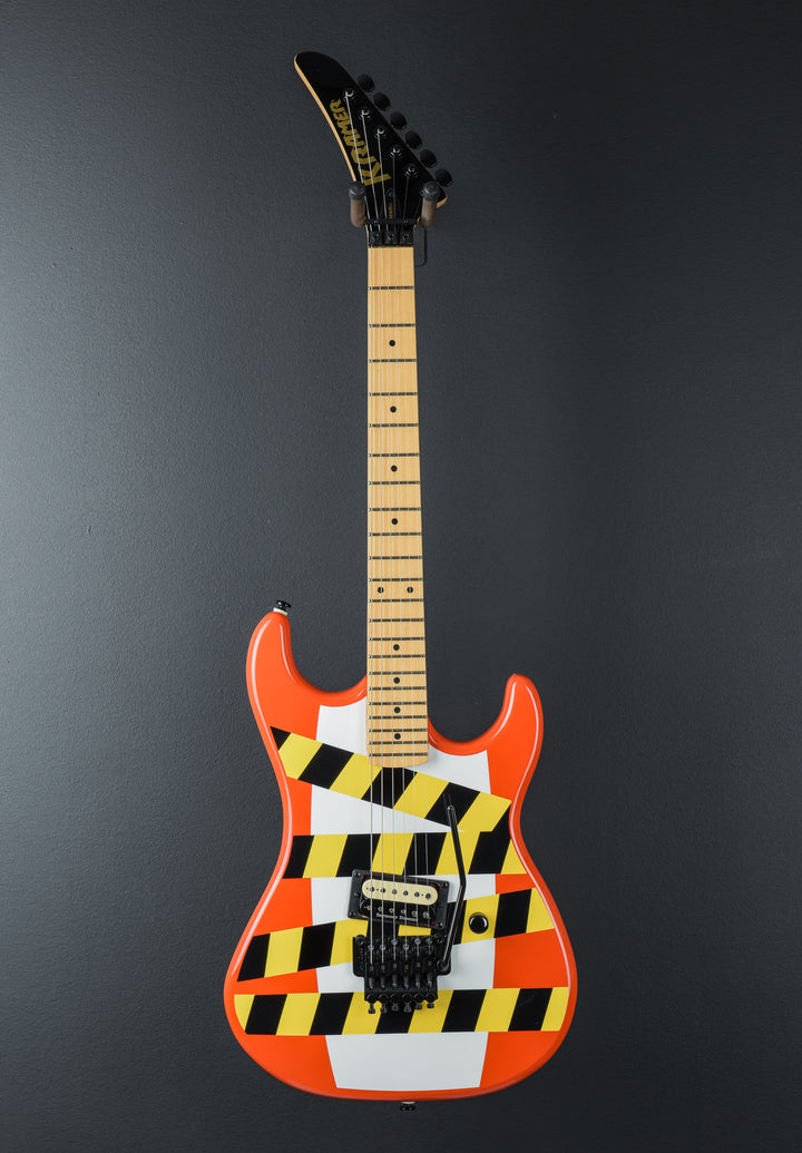 Baretta "Danger Zone" Custom Graphic - Warning Tape on White Red