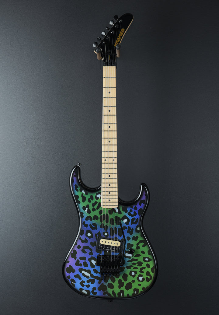 Baretta "Feral Cat" Custom Graphic w/ EVH D-Tuna - Rainbow Leopard