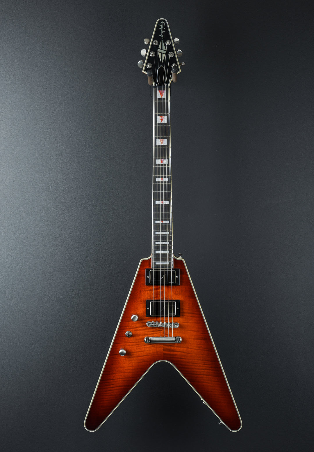 Flying V Prophecy Left Hand - Aged Bengal Tiger Burst