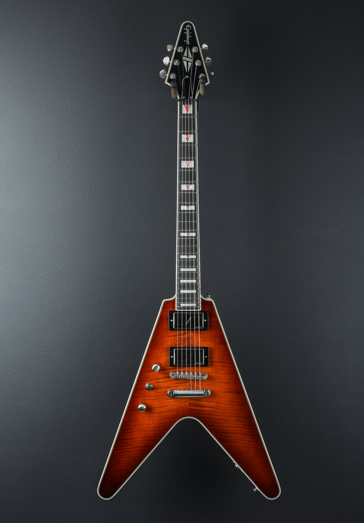 Flying V Prophecy Left Hand - Aged Bengal Tiger Burst