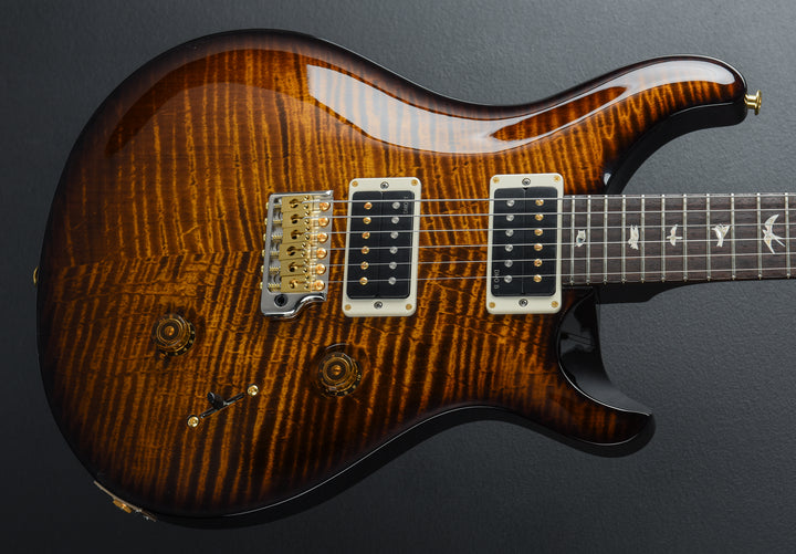 Custom 24 10 Top - Black Gold Wraparound Burst