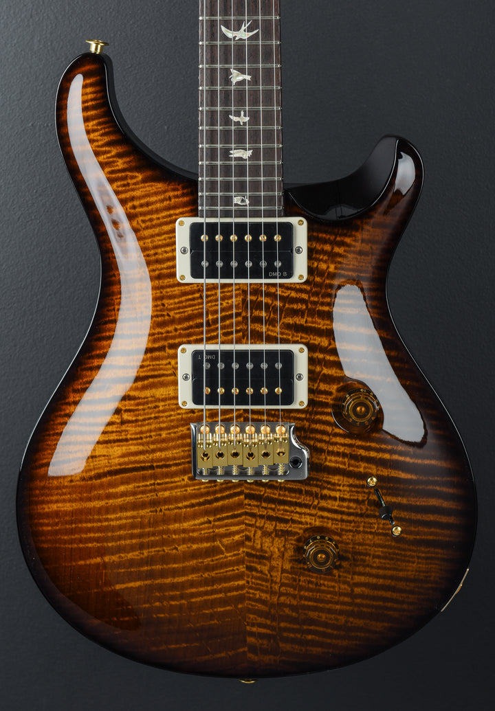 Custom 24 10 Top - Black Gold Wraparound Burst