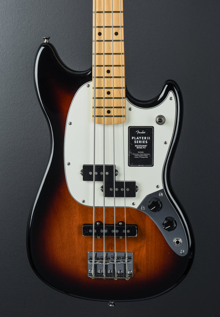 Player II Mustang Bass PJ - 3 Color Sunburst w/Maple