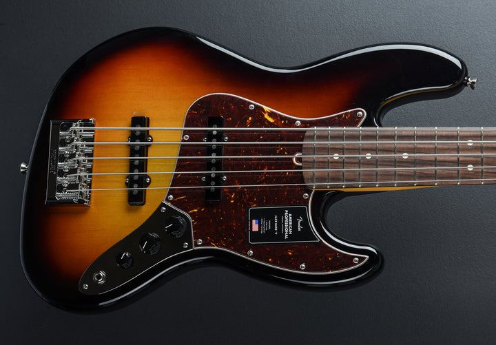 American Professional Jazz Bass V - 3-Color Sunburst