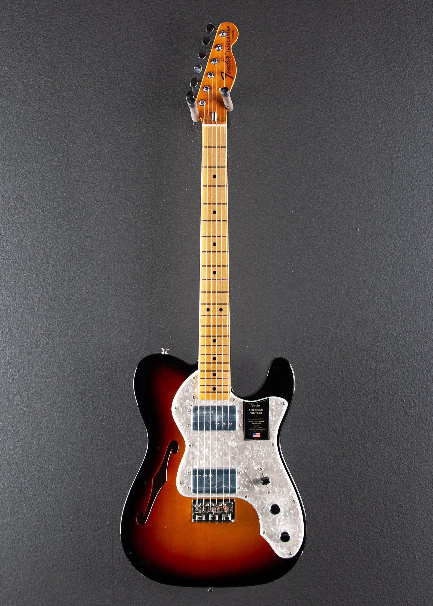 American Vintage II 1972 Telecaster Thinline - 3 Color Sunburst