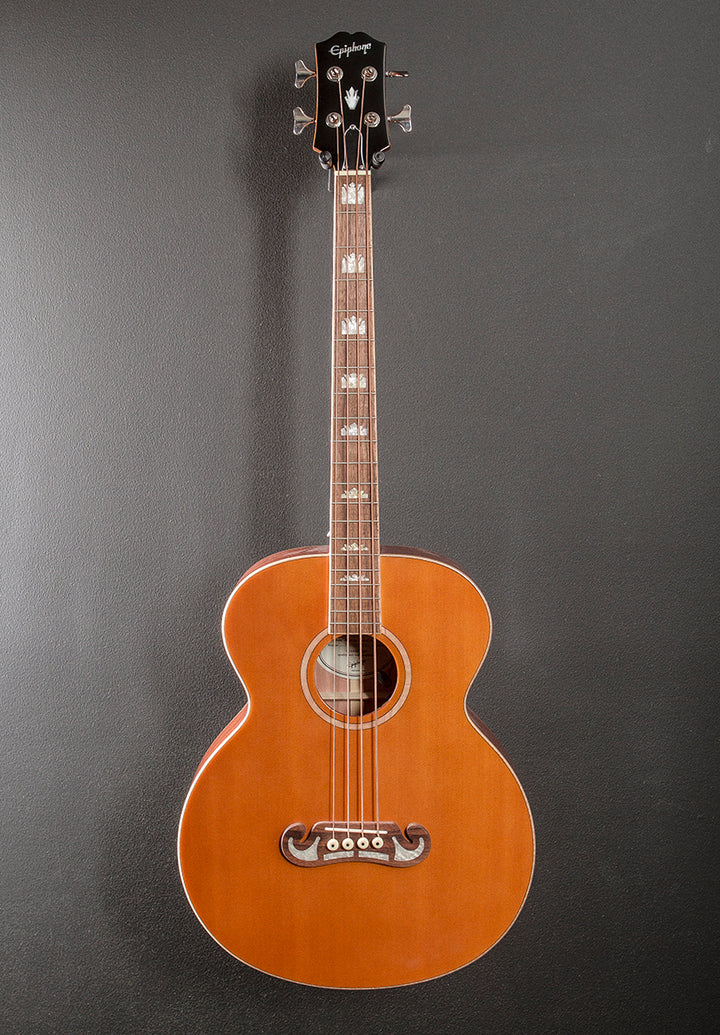 El Capitan J-200 Studio Bass Left Hand - Aged Vintage Natural