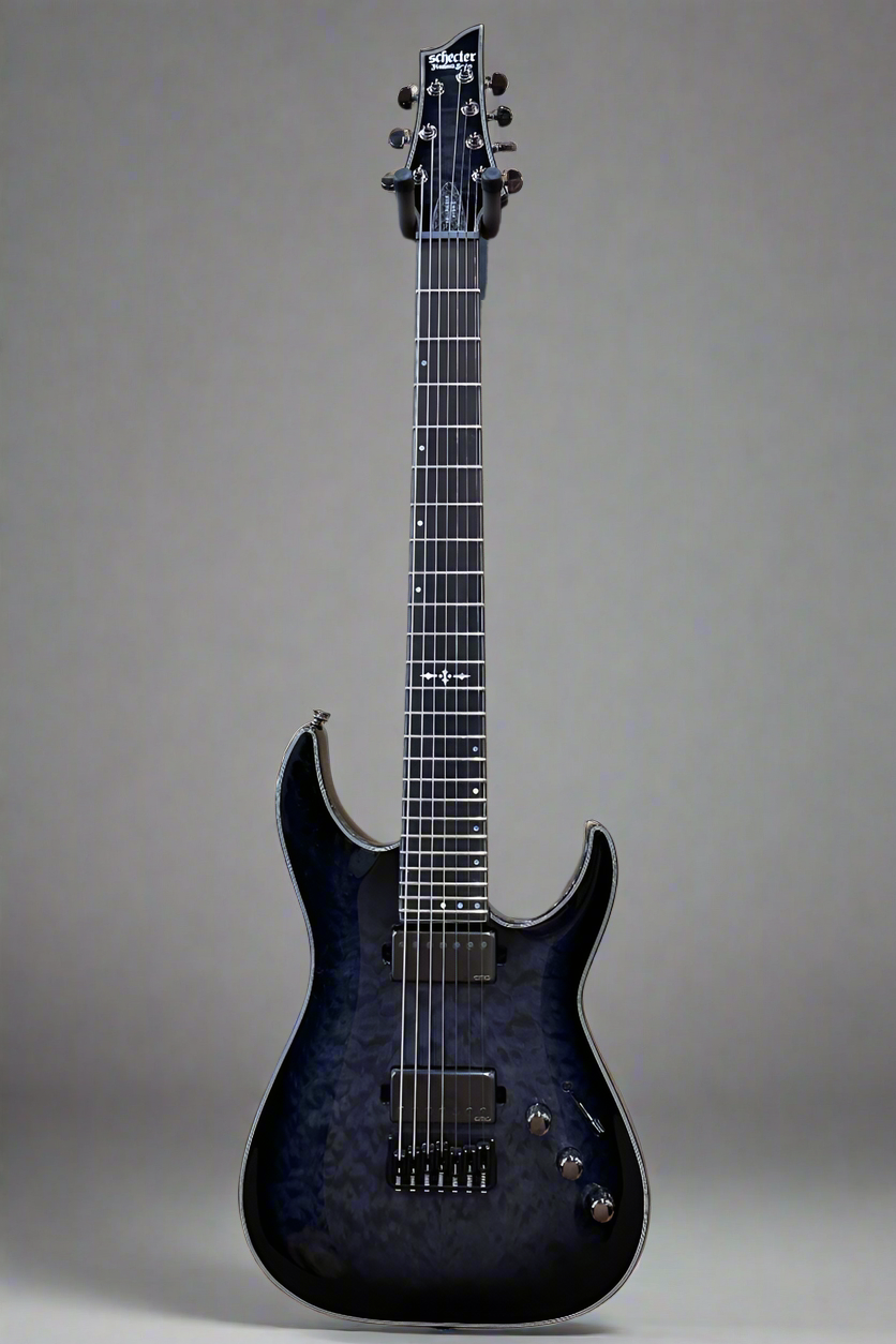 C-7 Hellraiser Hybrid - Trans Black Burst