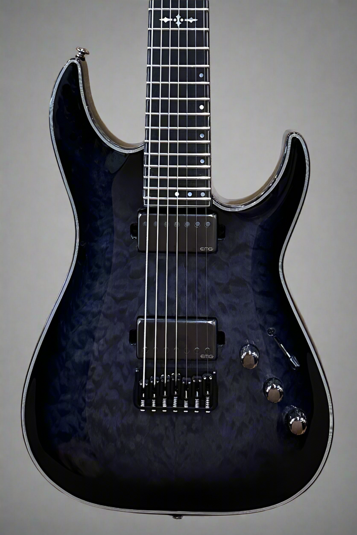 C-7 Hellraiser Hybrid - Trans Black Burst