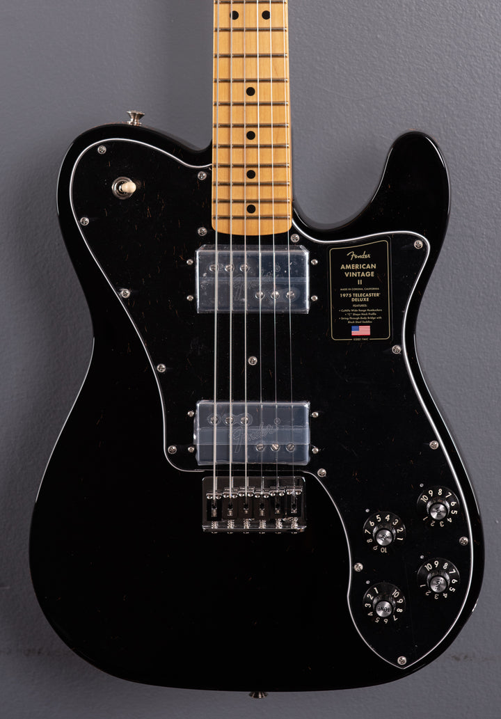 American Vintage II 1975 Telecaster Deluxe - Black