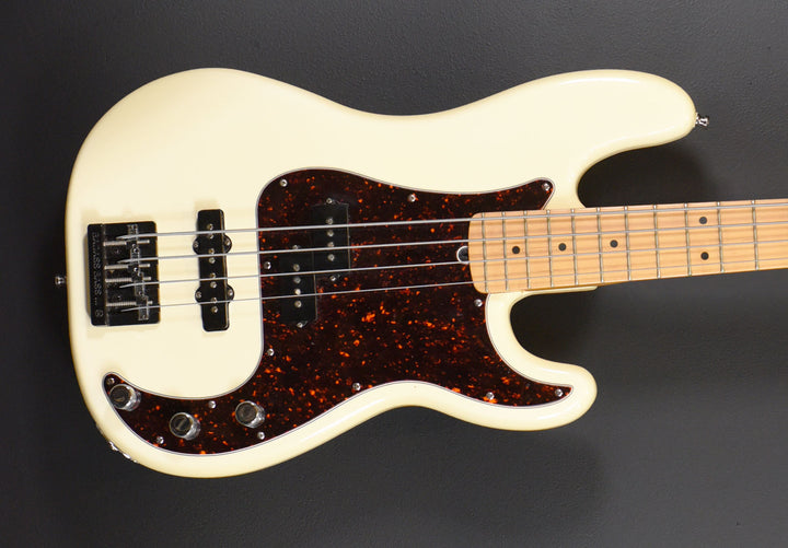 Used Hot Rodded P/J Bass - Olympic White, '99