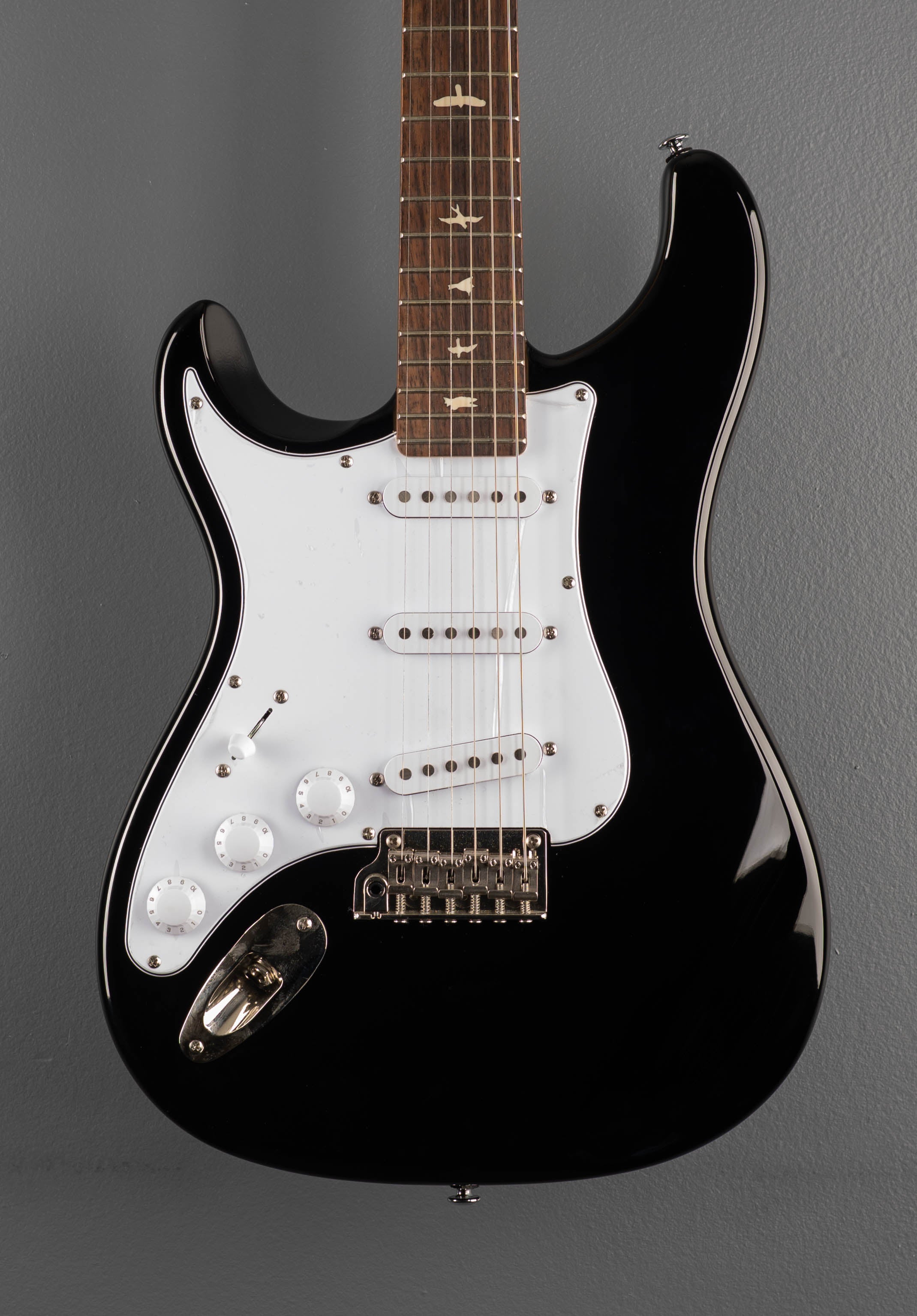 SE Silver Sky w/Rosewood Left Hand - Piano Black – Dave's Guitar Shop