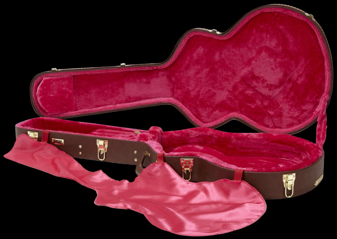 Deluxe Hard-Shell Wood Case for Semi-Hollow 335 Style Guitars