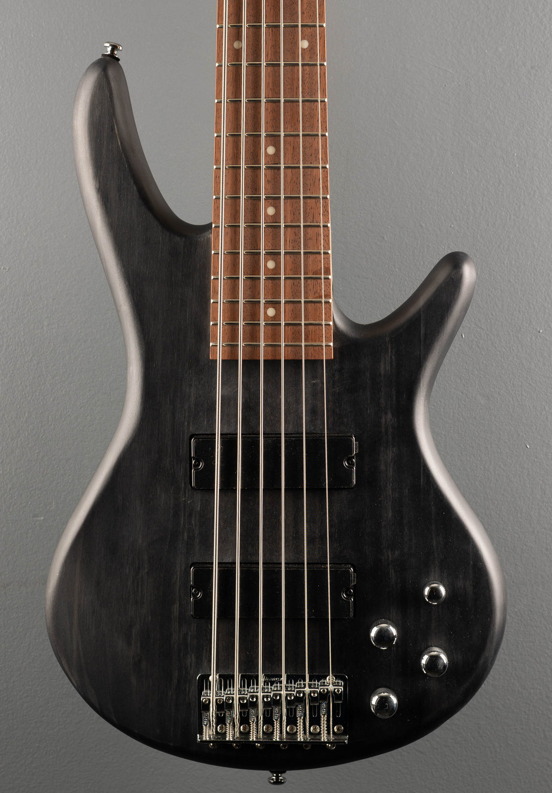 Gio Series GSR206 6 String Bass - Transparent Gray Flat