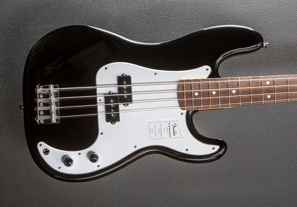 Standard Precision Bass - Black w/Indian Laurel – Dave's Guitar Shop