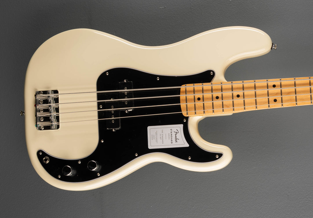 Standard Precision Bass - Olympic White w/Maple