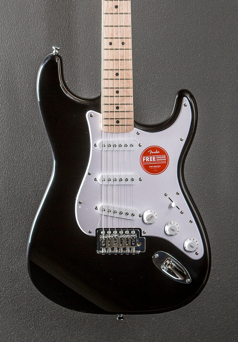 Sonic Stratocaster Black w/Maple Dave's Guitar Shop