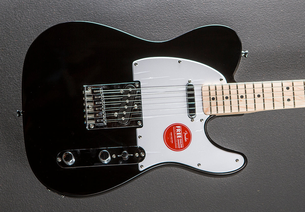 Sonic Telecaster - Black w/Maple – Dave's Guitar Shop