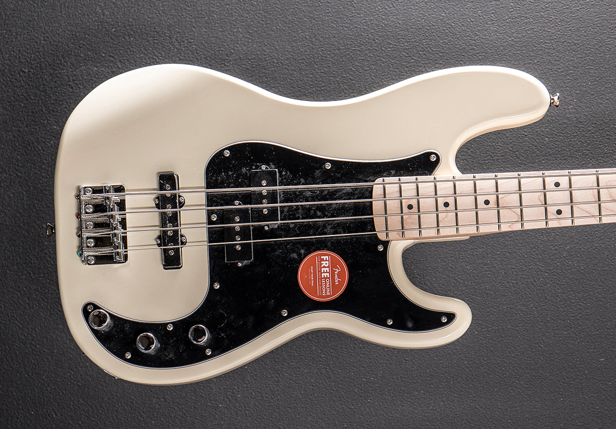 Affinity Series Precision Bass PJ - Olympic White w/Maple – Dave's