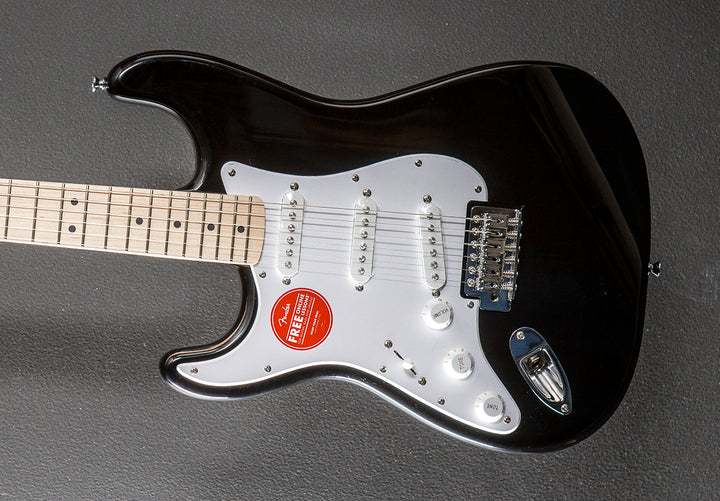 Sonic Stratocaster Left Hand - Black w/Maple