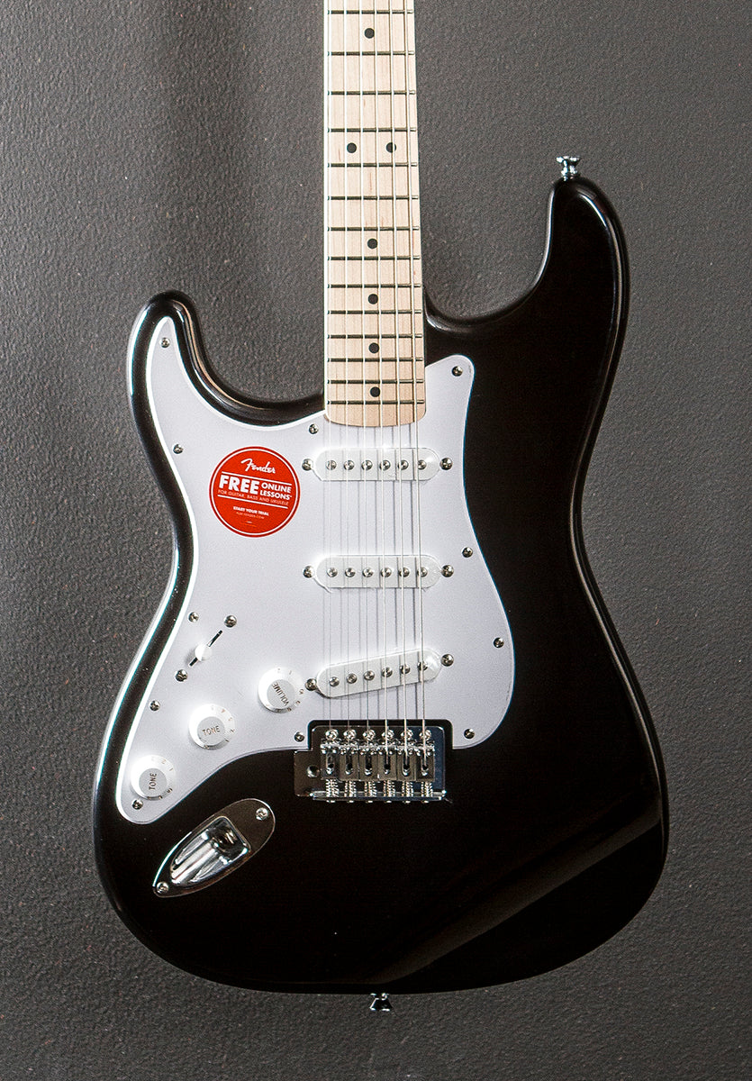 Sonic Stratocaster Left Hand - Black w/Maple