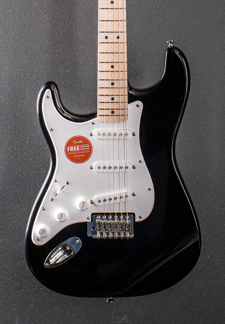 Sonic Stratocaster Left Hand - Black w/Maple